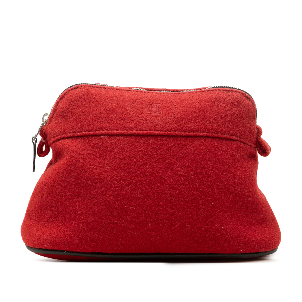 Pre-Loved Hermes Wool Bolide Pouch